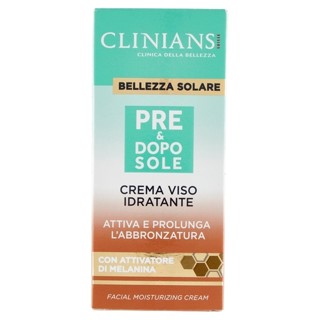 Clinians Bellezza Solare Pre & Dopo Sole Crema Viso Idratante 50 mL